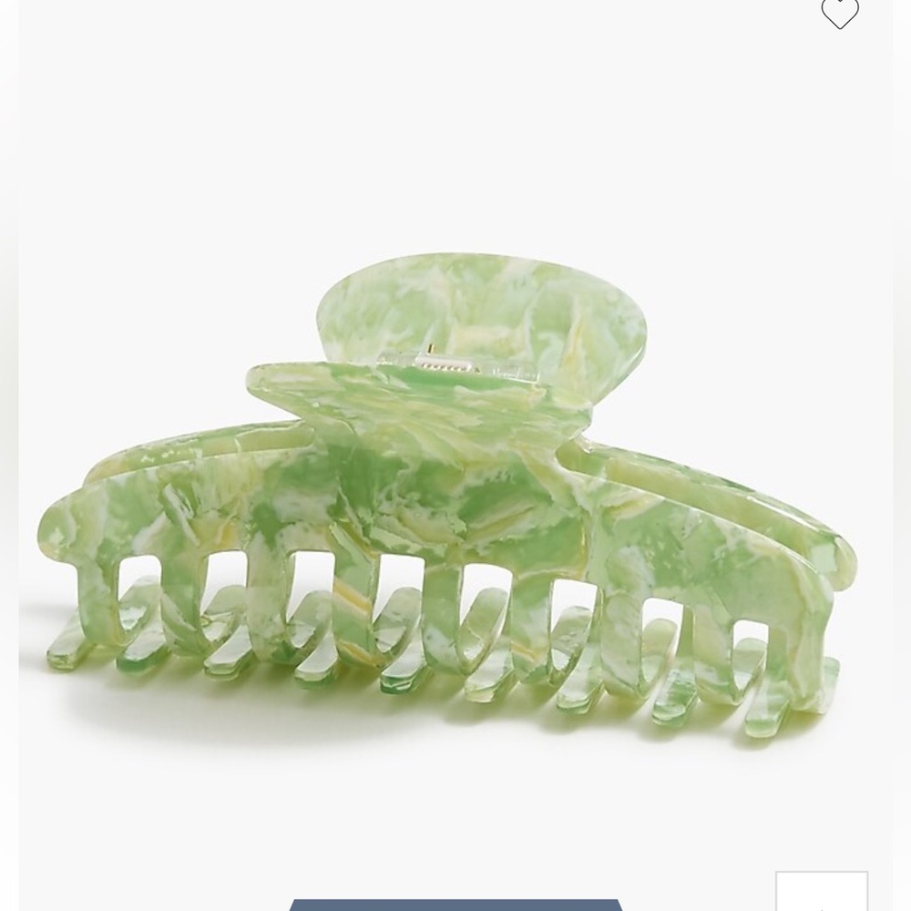 J Crew Marbled Light Green Hair Claw Clip